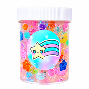 Hoshimi Slimes Shooting Stars Slime Crunchy Clear Fishbowl Bead Non-Scented 4oz