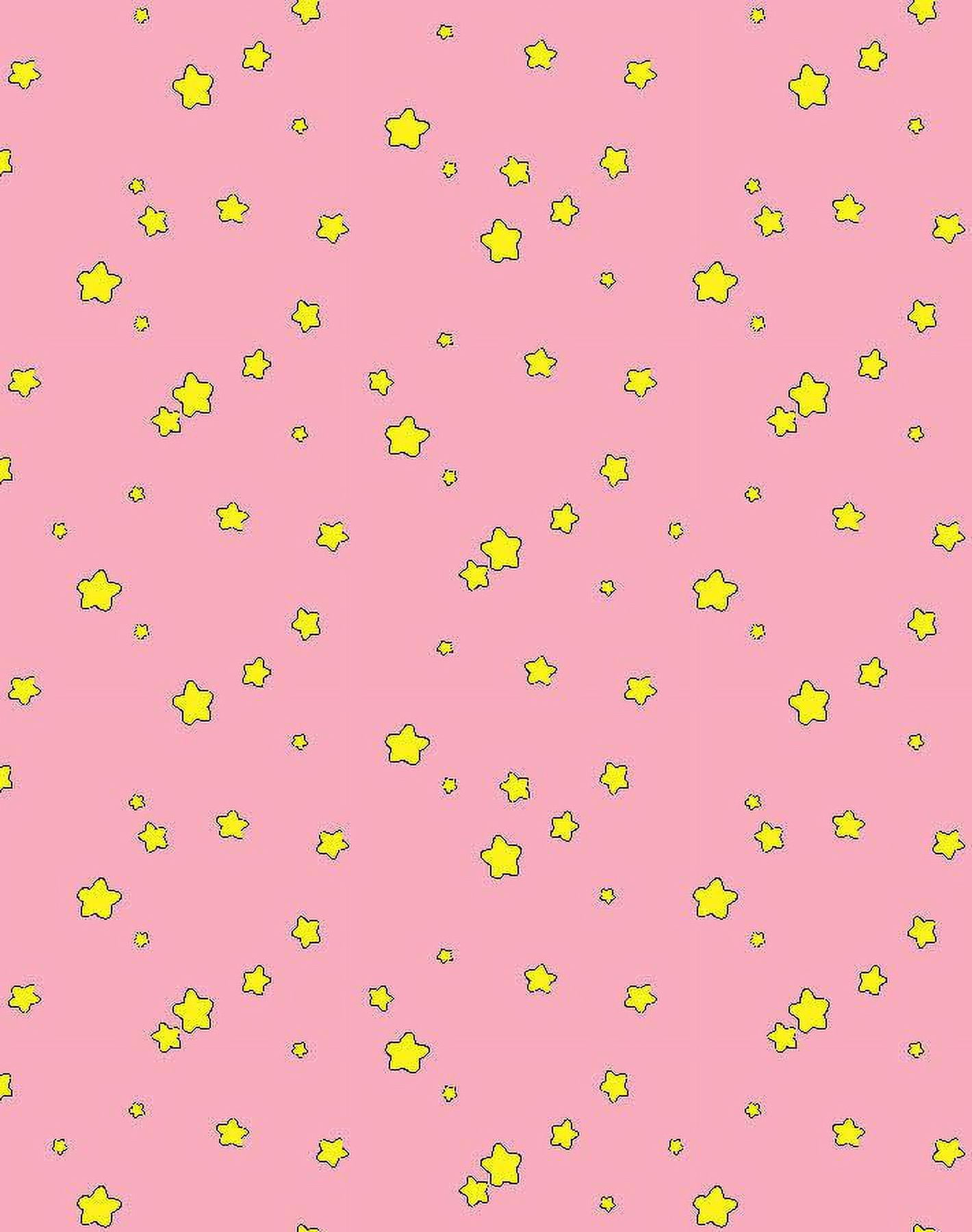 Shooting Stars Removable Vinyl Wallpaper by Barbie - Bubblegum