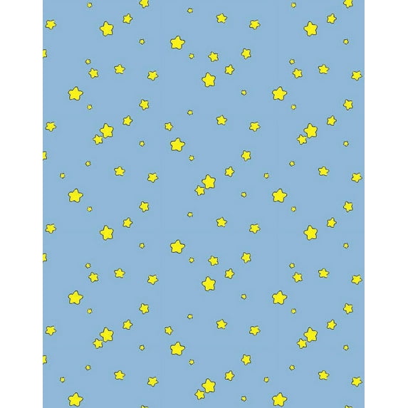 Shooting Stars Removable Vinyl Wallpaper by Barbie - Cornflower