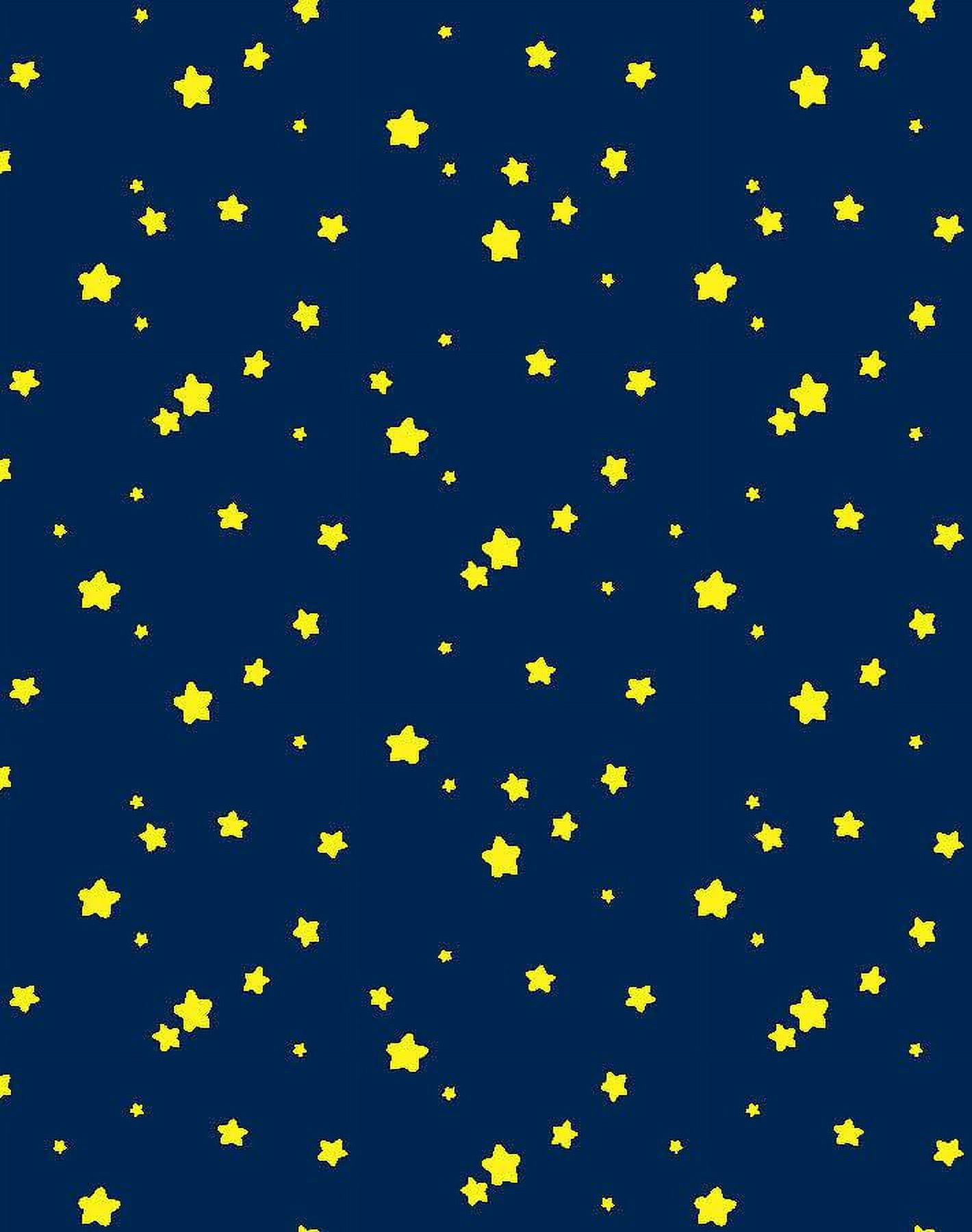 Shooting Stars Removable Vinyl Wallpaper by Barbie - Midnight