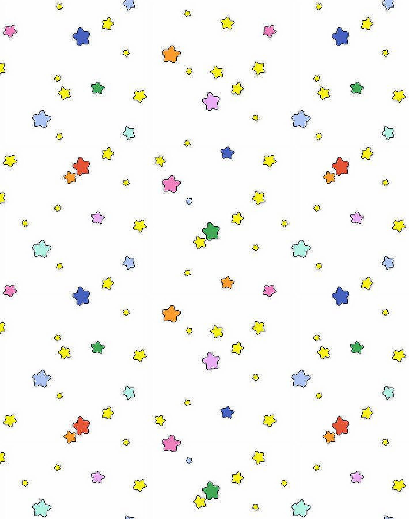 Shooting Stars Removable Vinyl Wallpaper by Barbie - Multi White