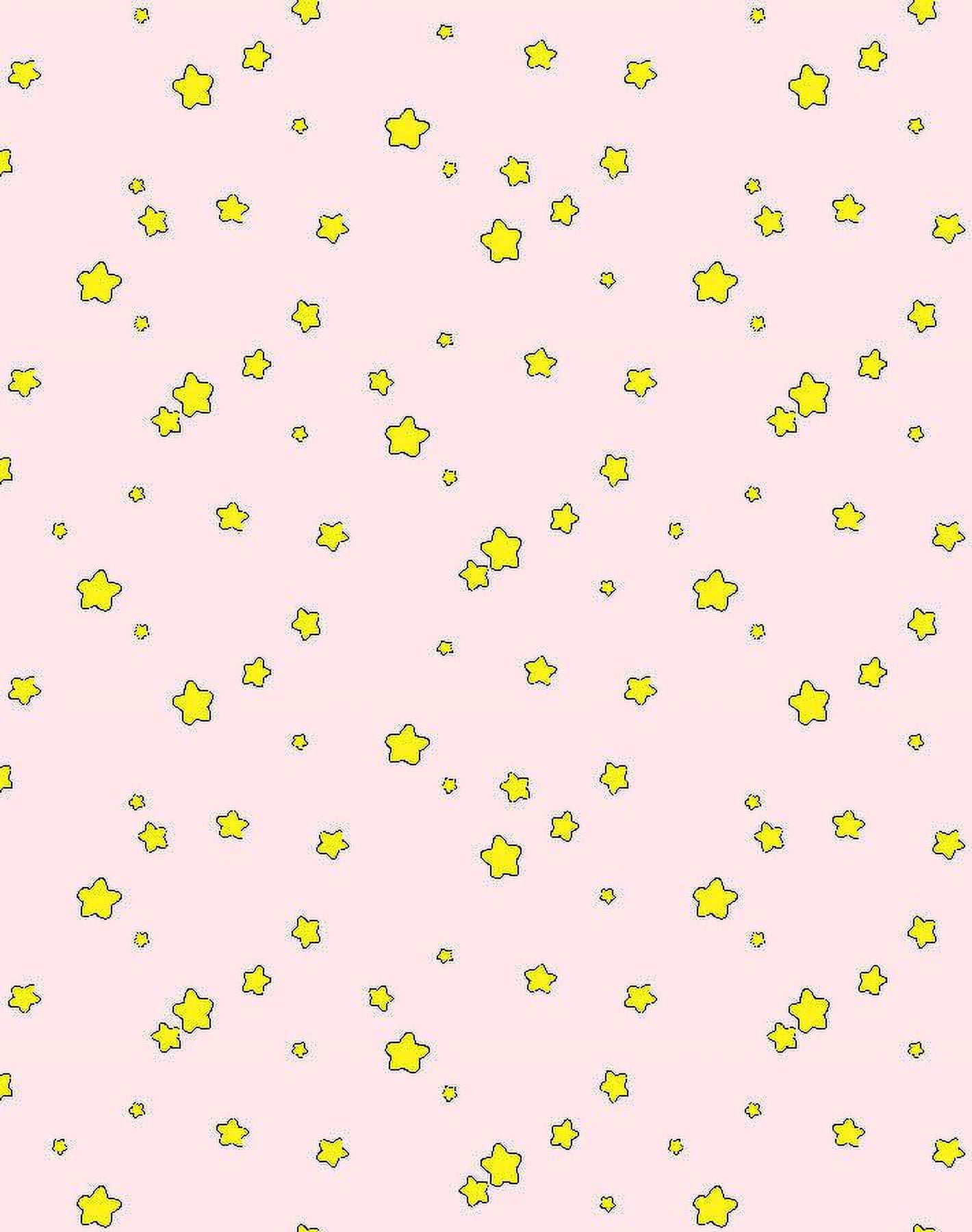 Shooting Stars Removable Vinyl Wallpaper by Barbie - Pink