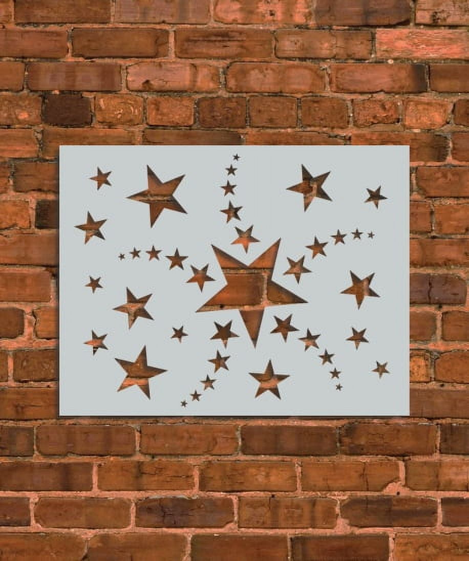 Shooting Stars Stencil - Walmart.com