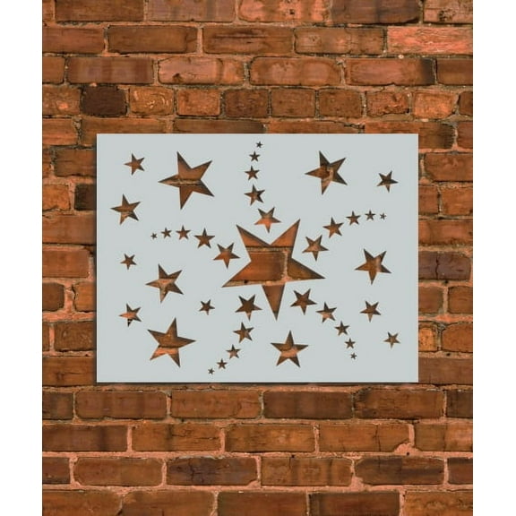 Shooting Stars Stencil