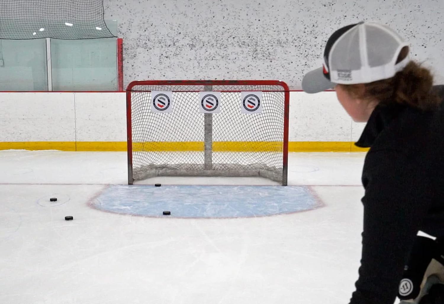 Shooting Targets Fits Inside Goal, Improve Accuracy On Or Off The Ice