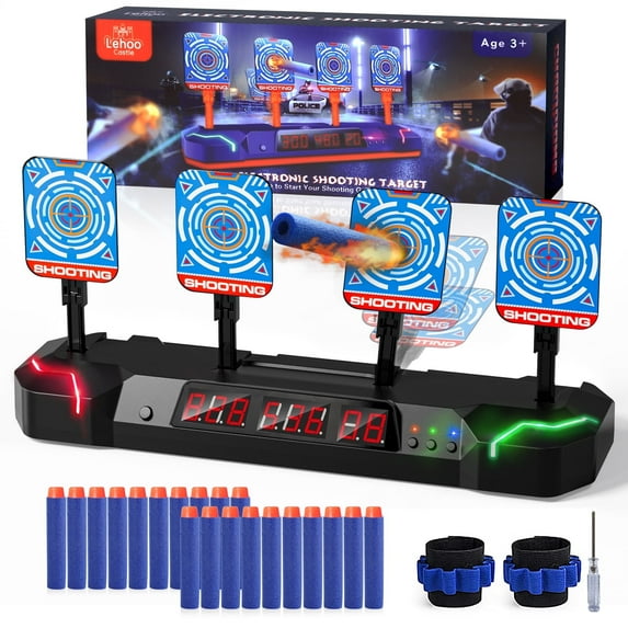 Shooting Targets for Nerf, Digital Electronic Scoring Target for Boys, Auto Reset