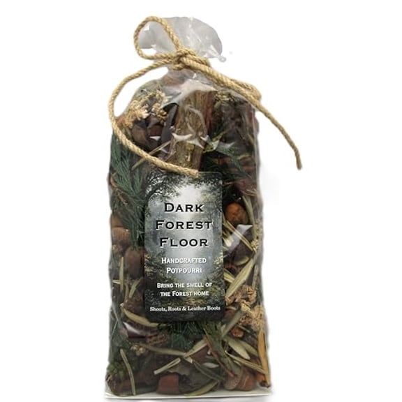 Shoots, Roots & Leather Boots Dark Forest Floor Botanical Potpourri 5 Cup Bag Rustic Bowl Filler Earthy Woodsy Home Accent