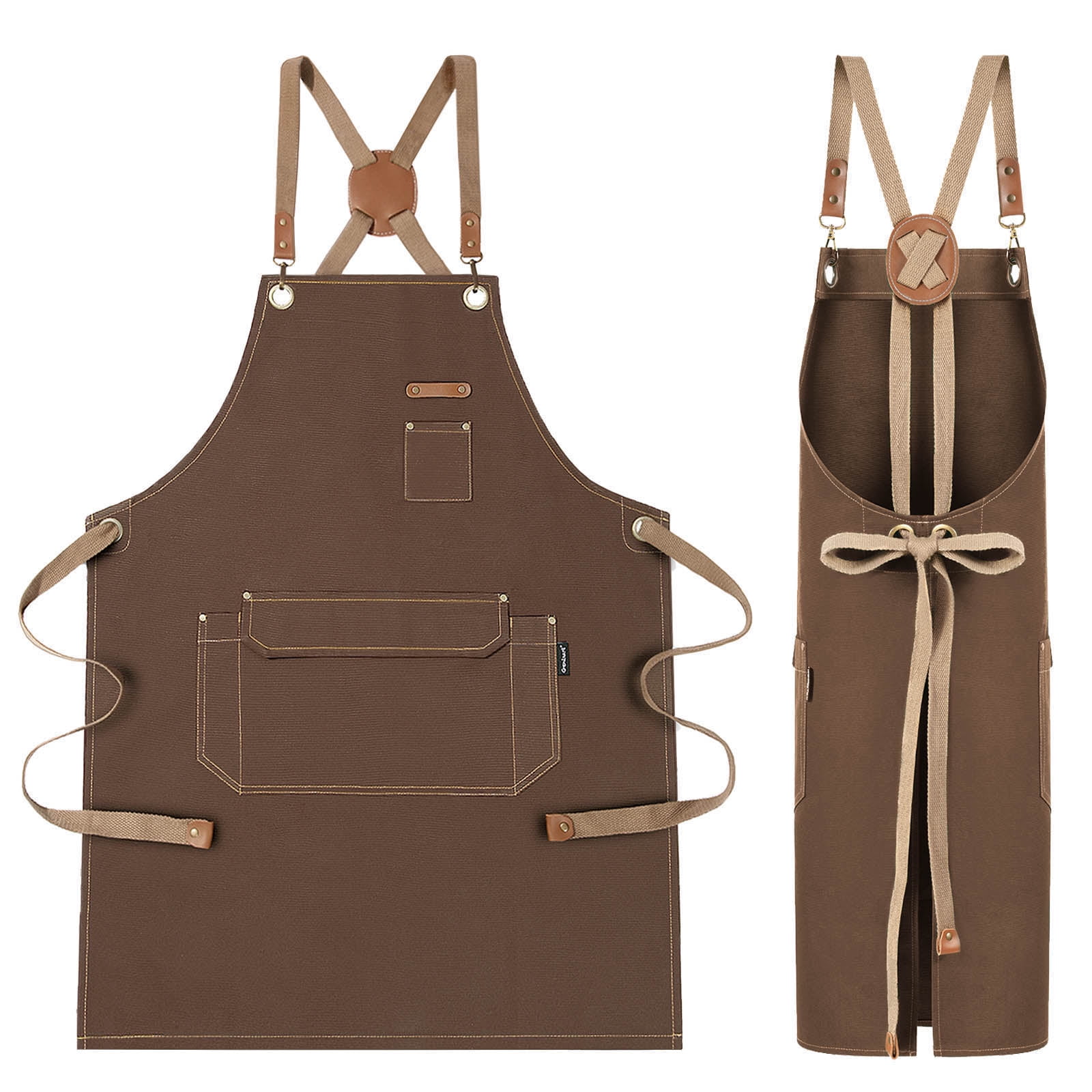 Black Chef Apron for Stylist, Artist, Gardening, Barista