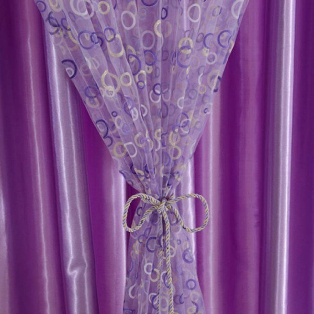 Shop Clearance! Bedroom Room Curtains Bubble Pattern Voile Window