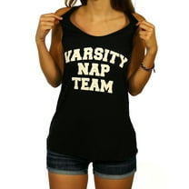 Shop Delfina Women's Varsity Nap Team Funny Graphic Print Summer Comfy Tank Top