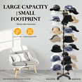 thumbnail image 1 of Shop Display Spin Rack Rotating Display Stand Hat Rack 7 Layers 35 Hooks, 1 of 15