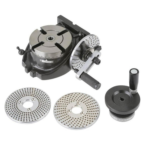 Shop Fox M1077 4 Inch Horizontal and Vertical Rotary Table w/ Divider Plates