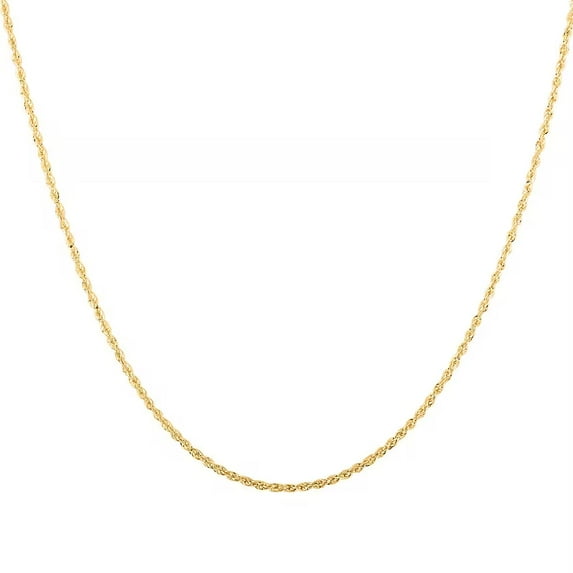 1.5mm Rope Chain Necklace in 14K Yellow Gold 1.70 Grams 22 Inches Christmas Gifts