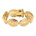 thumbnail image 1 of 18K Vermeil Yellow Gold Over Sterling Silver Filigree Bracelet 8.00 In 21.56 Grams Christmas Gifts, 1 of 1