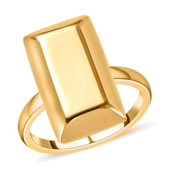 18K Yellow Gold Bar Ring Yellow Gold Ring Gold Jewelry For Her 2.30 Grams Size 5.5 Christmas Gifts