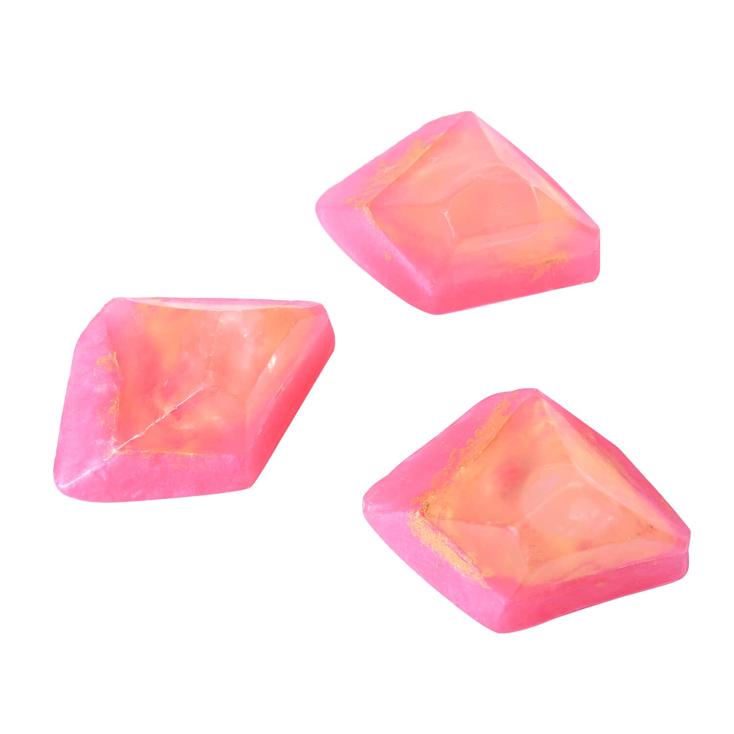 Shop LC 3pc Set Rose Quartz Soap Rock with Crystal Infused Refreshing