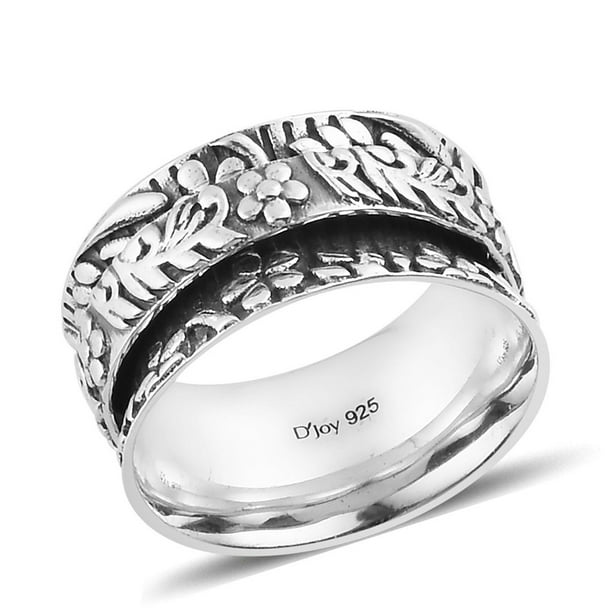 Anti Anxiety Ring for Women 925 Sterling Silver Spinning Spinner 