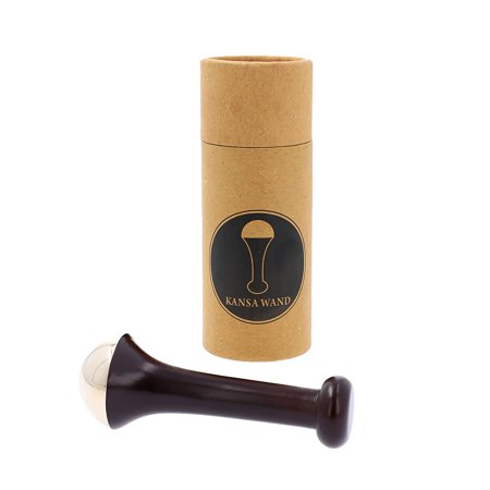 Kansa Ayurveda Body Face Massager Skin Tightening Wand With Wooden Handle Forehead Relaxation Christmas Gifts