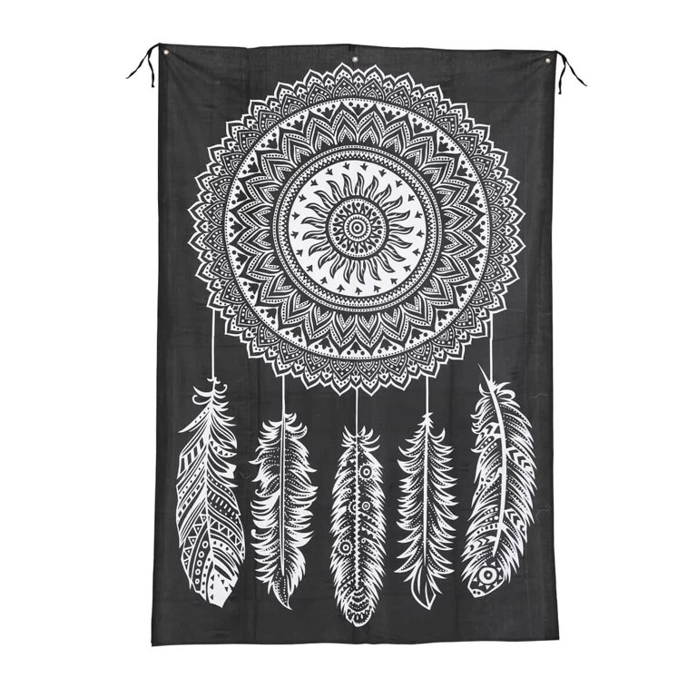 Black and white tie dye tapestry sale