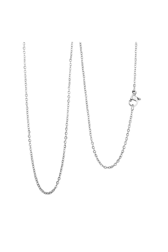 Cable Chain Necklace in Stainless Steel 18 Inches Christmas Gifts