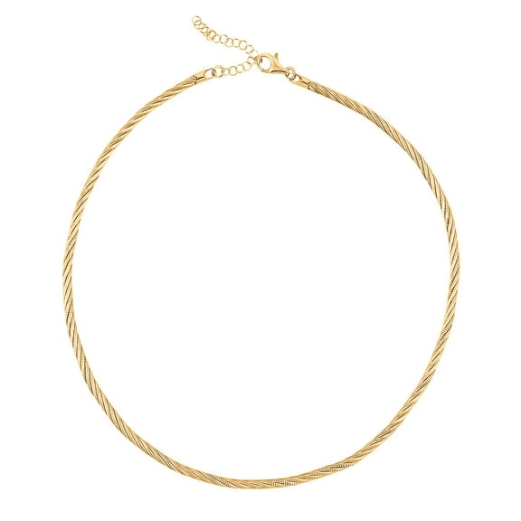 Shop LC Chain Necklace in 14K Yellow Gold Over Sterling Silver 17 Inches 18.8 Grams