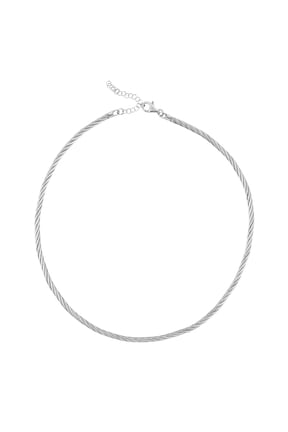 Chain Necklace in Rhodium Over Sterling Silver 18.6 Grams 17 Inches