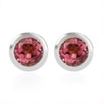 thumbnail image 1 of Poke Free Morro Redondo Pink Tourmaline 0.50 ctw Stud Earrings in Rhodium Over Sterling Silver, 1 of 10