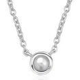 thumbnail image 1 of Freshwater Pearl Necklace 18 Inches in Rhodium Over Sterling Silver Christmas Gifts, 1 of 1