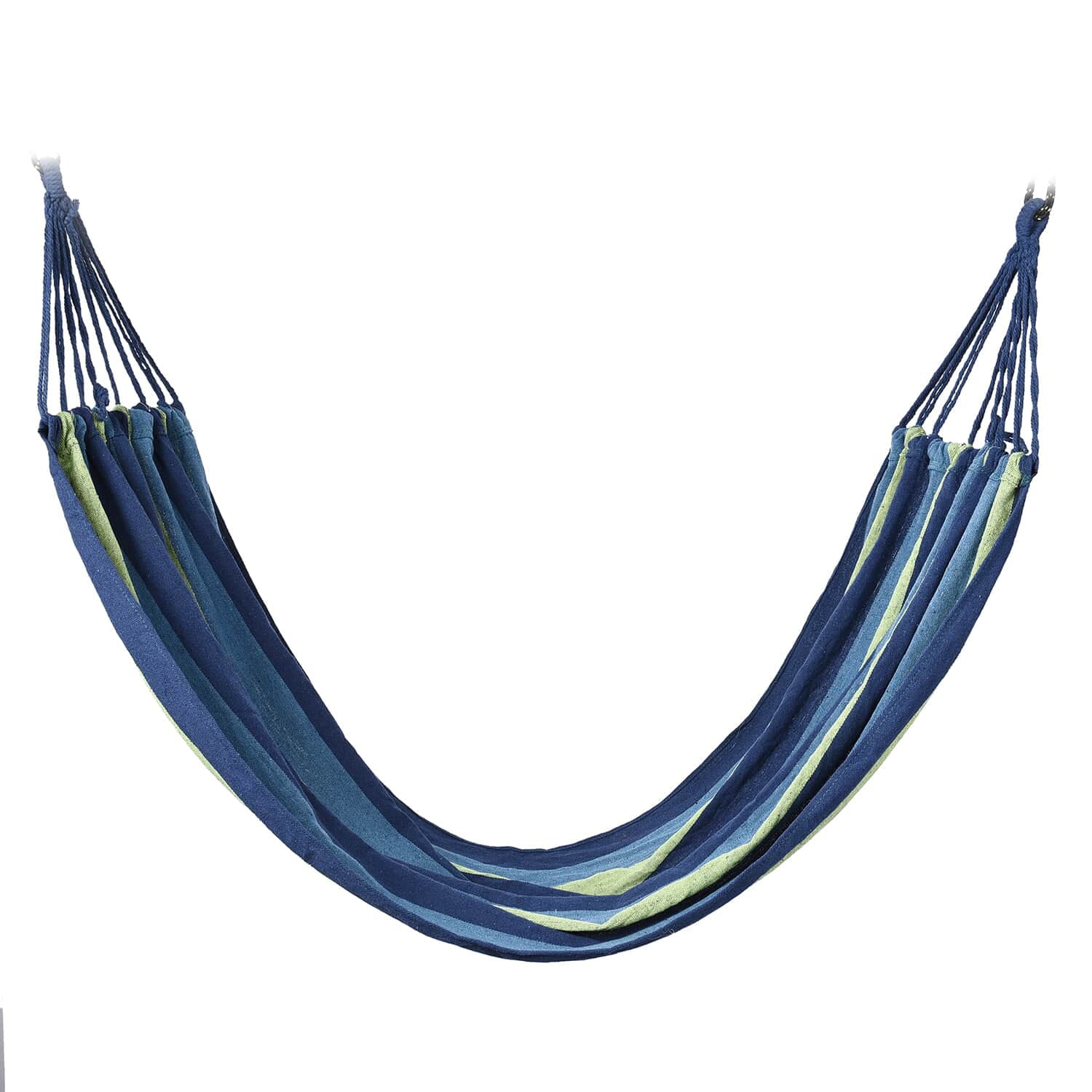 Shop LC Indoor Outdoor Colorful Striped Canvas Camping Hammock Blue ...