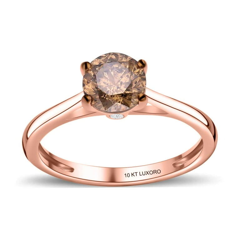 10k Rose Gold Ring offers Real Diamonds solid real 10kt