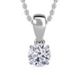 thumbnail image 1 of Luxuriant Lab Grown Diamond G-H SI 1 ctw Pendant Necklace in 14K White Gold 20 Inches Christmas Gifts, 1 of 1