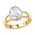 thumbnail image 1 of Luxuriant Lab Grown Polki Diamond 0.50 ctw Ring in 18K Vermeil Yellow Gold Over Sterling Silver Size 7 Christmas Gifts, 1 of 1