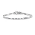 thumbnail image 1 of Shop LC Moissanite 6.00 ctw Bracelet in Rhodium Over Sterling Silver 8.00 In, 1 of 1