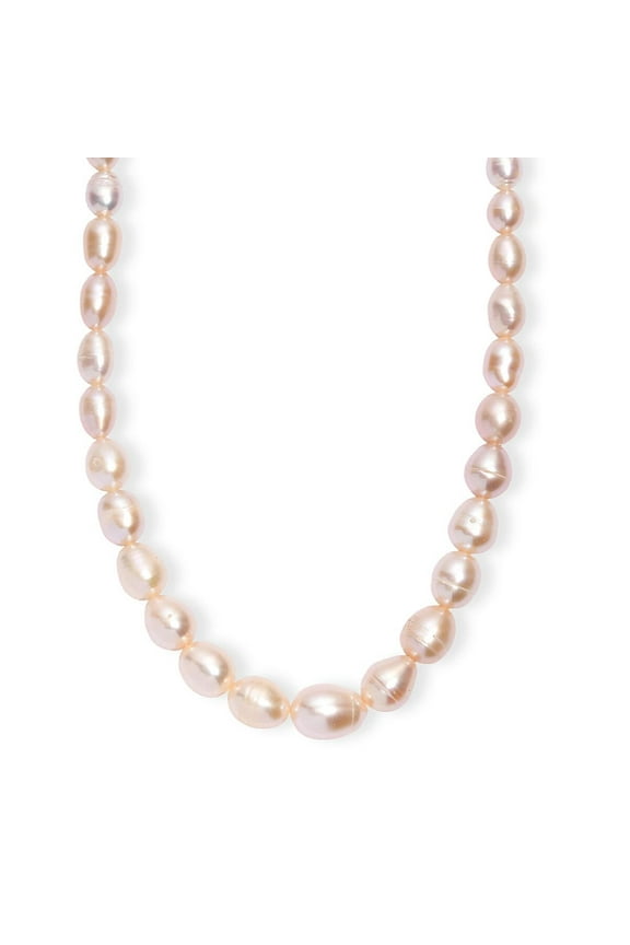 Peach Freshwater Pearl Drop Shape Necklace in 18K Vermeil Yellow Gold Over Sterling Silver 18 Inches Christmas Gifts