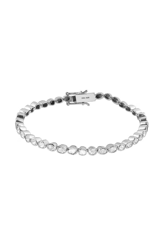 Polki Diamond 2.00 ctw Tennis Bracelet in Platinum Over Sterling Silver Diamond Jewelry For Her Diamond Bracelet 6.50 In Christmas Gifts