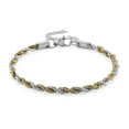thumbnail image 1 of Shop LC Rope Chain Bracelet 7.5-9.5In in ION Plated Yellow Gold and Stainless Steel, 1 of 1