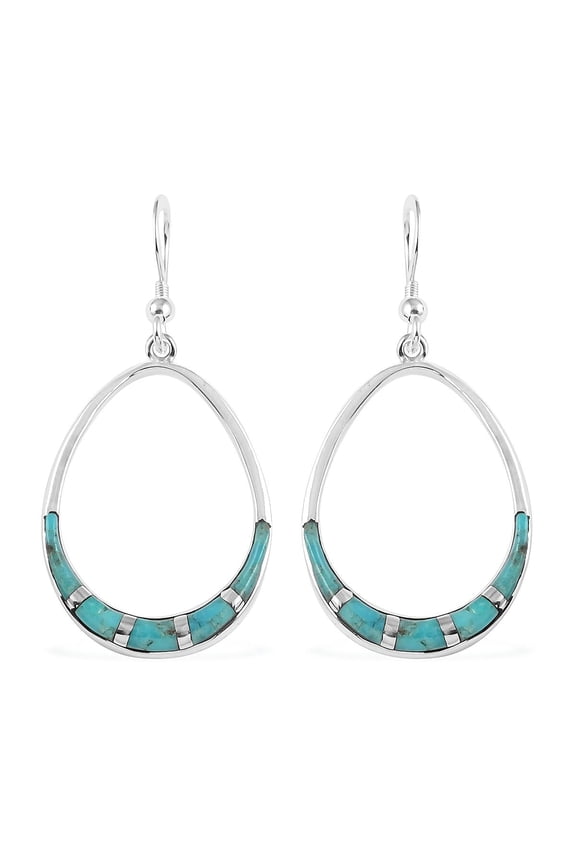 925 Sterling Silver Turquoise Earrings for Women Gemstone Drop Dangle Birthstone Boho Western Turquoise Jewelry Birthday Christmas Gifts for Women
