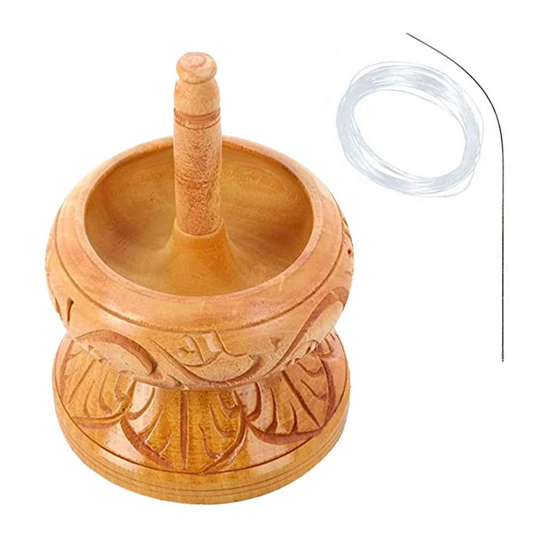 Seed Bead Spinner with Big Eye Beading Needle Clay Bead Spinner Kit Waist Beads Kit for Jewelry Making Bracelet Maker Stringing Haldoo Wooden Crafting Christmas Gifts Walmart