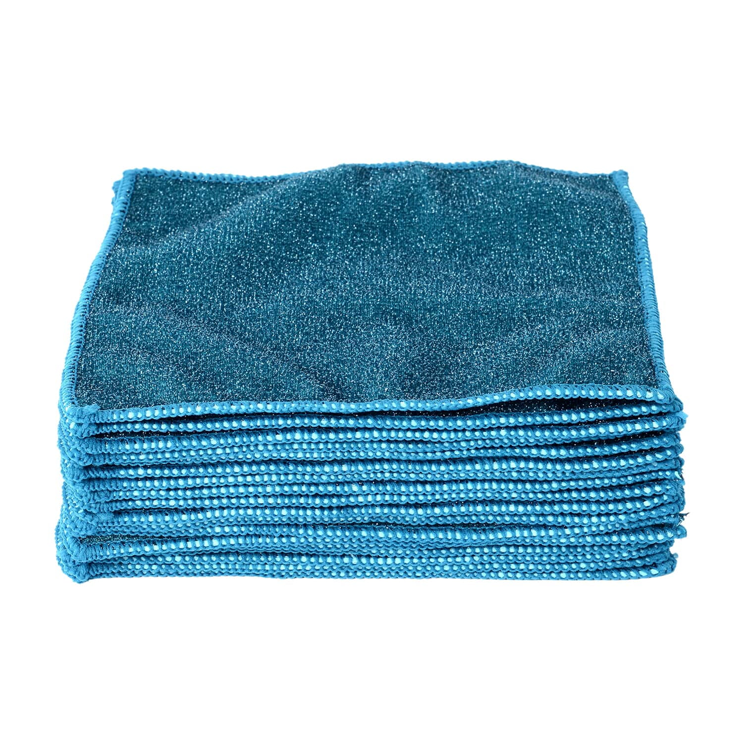 Shop LC Set of 20 Teal Kitchen Towels Dish Cloth Double Sided