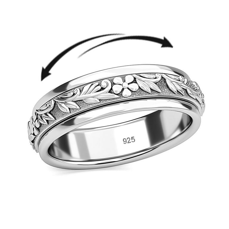 Spinner Ring for Women - Spinning Anti Anxiety Ring for Men 