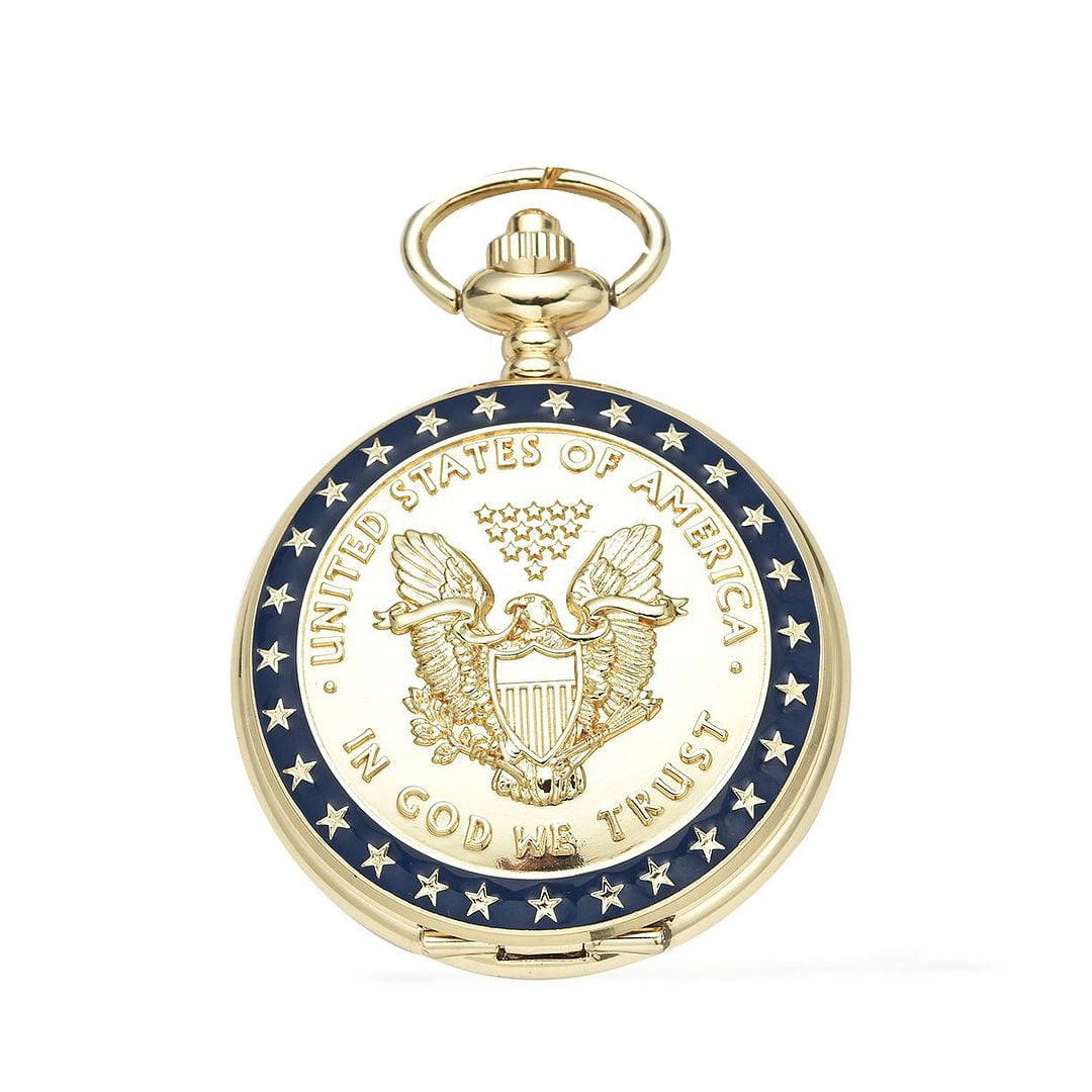 Shop LC Strada Japanese Movement Golden American Eagle Coin Pattern