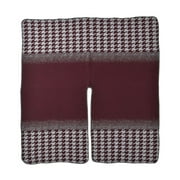 Shop LC TAMSY Burgundy Color Houndstooth Reversible Kimono - One Size Fits Most Birthday Gifts