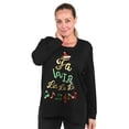 thumbnail image 1 of TAMSY Christmas Theme Black Sweater Ultra Soft Crew Neck Winter Wear Warm Sweater Sweatshirt Xmas Size 2X Christmas Gifts, 1 of 6