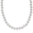 thumbnail image 1 of Shop LC White Shell Pearl Necklace in Silvertone 20-22 Inches, 1 of 1
