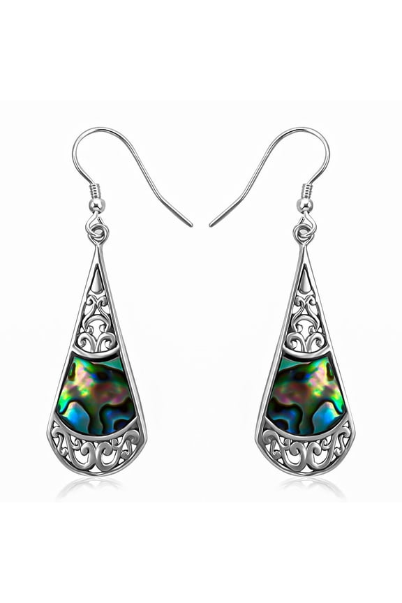 Abalone Shell 925 Sterling Silver Drop Earrings Jewelry Gifts for Women Birthday Gifts