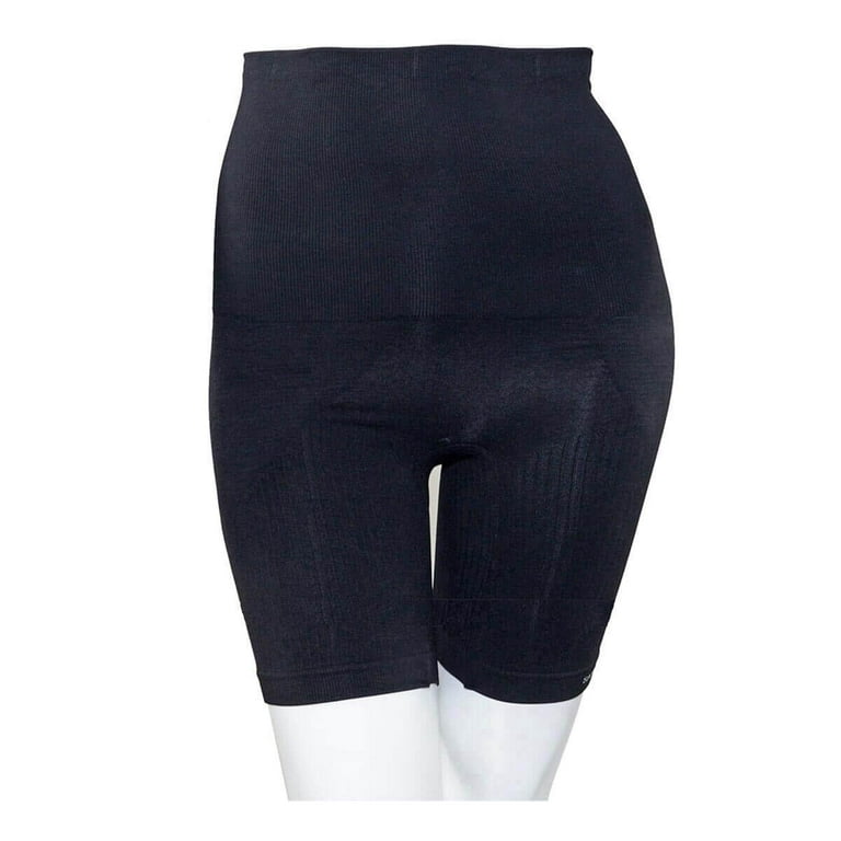Shop LC Women SANKOM Patent Mid-Thigh Body Shaper with Aloe Vera Fibers -  S/M Black Birthday Gifts
