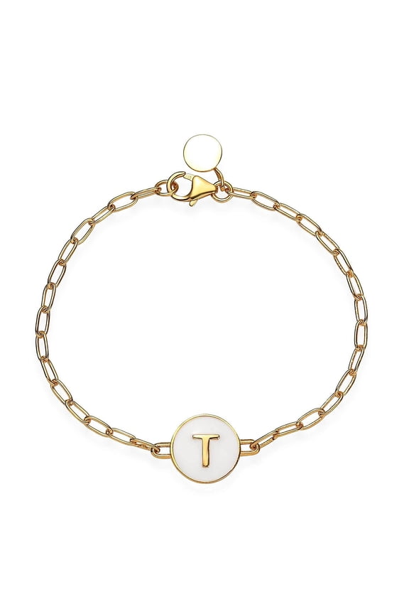 925 Sterling Silver Bracelet for Women Vermeil Yellow Gold Over Size 7.25" Birthday for Women Christmas Gifts