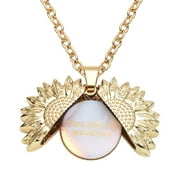 Shop LC Women Gifts Opalite Sunflower Pendant Necklace for Size 24-26" Ct 20