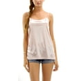 thumbnail image 1 of [Shop Lev] Women's Basic Satin Full Slip Top Camisole (Pink, Medium), 1 of 3