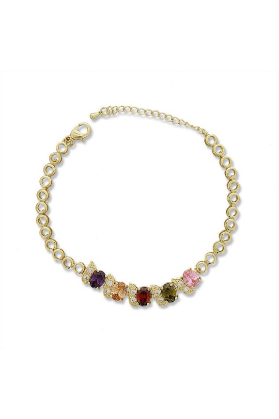 Shop Modern CZ Anket For Girls, 8"+2" Inch Adjustable Size